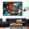 INDIFERENCE Abstract Wall Art INDIFERENCE abstract wall art with geometric shapes and bold colors