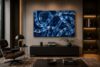 COUPLE textured blue abstract painting on canvas