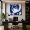 CYCLONE EYE swirl abstract acrylic painting on canvas
