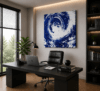 CYCLONE EYE swirl abstract acrylic painting right side view