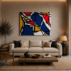 DIFFERENCES modern abstract acrylic painting on canvas