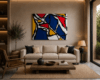 DIFFERENCES modern abstract acrylic painting on canvas