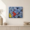 BREAKING UP fragmented abstract painting front view