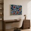 WARM & COOL warm and cool abstract painting by Daniel Mikaelian – left view