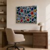 WARM & COOL warm and cool abstract painting by Daniel Mikaelian – right view