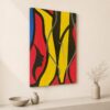 WOMENSHAPES figurative abstract acrylic painting left side view